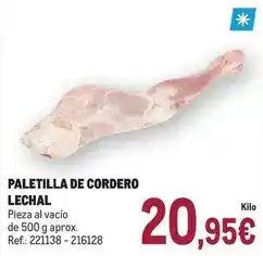 Makro Paletilla de cordero lechal oferta