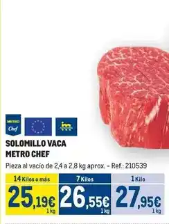 Chef select - solomillo vaca