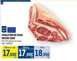 Makro Chef select - chuletón de vaca oferta