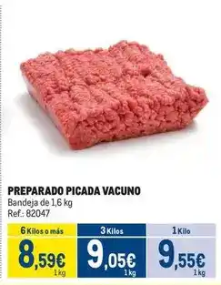 Makro Preparado picada vacuno oferta