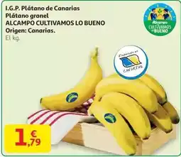 Alcampo Alcampo - i.g.p. platano de canarias platano granel oferta