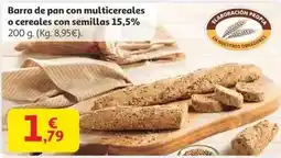 Alcampo Barra de pan con multicereales o cereales con semillas oferta