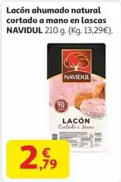 Alcampo Navidul - lacon ahumado natural cortado a mano en lascas oferta