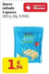 Alcampo Alcampo - queso rallado oferta