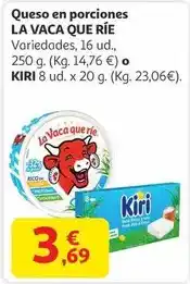 Alcampo La vaca que ríe - queso en porciones oferta