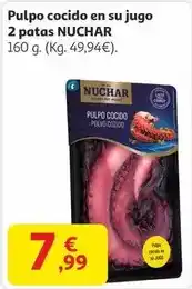 Alcampo Nuchar - pulpo cocido en su jugo 2 patas oferta