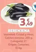 Alcampo Cristal - berenjena oferta