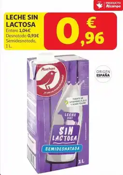 Alcampo Alcampo - leche sin lactosa oferta