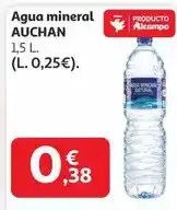 Alcampo Auchan - agua mineral oferta