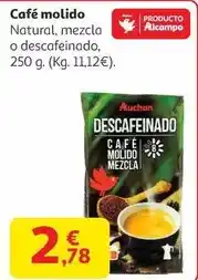 Alcampo Auchan - café molido oferta