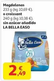 Alcampo La bella easo - magdalenas o croissant sin azucar anadido oferta