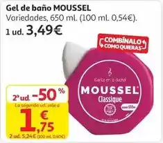 Alcampo Moussel - gel de bano oferta