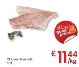 Eroski Chicken fillet with salt oferta