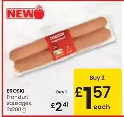 Eroski Eroski - frankfurt sausages oferta