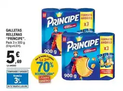 E.Leclerc Lu - galletas rellenas ''principe'' oferta