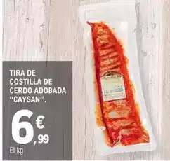 E.Leclerc Caysan - tira de costilla de cerdo adobada oferta