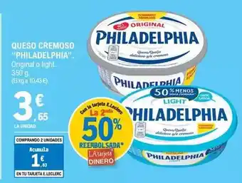 E.Leclerc Philadelphia - queso cremoso oferta