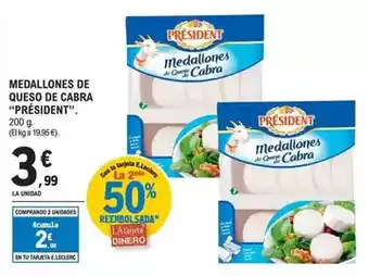 Président - medallones de queso de cabra