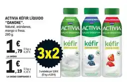 E.Leclerc Danone - activia kefir liquido oferta