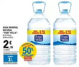 E.Leclerc Font vella - agua mineral natural oferta