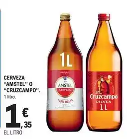 E.Leclerc Amstel/ cruzcampo - cerveza oferta