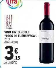 E.Leclerc Pago de fuentevega - vino tinto roble oferta