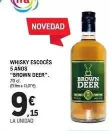 E.Leclerc Brown deer - whisky escoces 5 años oferta