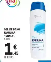 E.Leclerc Unnia - gel de baño familiar oferta
