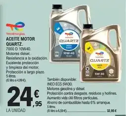 E.Leclerc Totalenergies - aceite motor quartz oferta