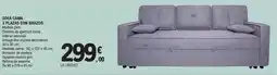 E.Leclerc Sofá cama 3 plazas con brazos oferta