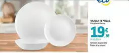E.Leclerc Vajilla 18 piezas oferta