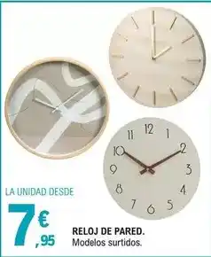 E.Leclerc Reloj de pared oferta