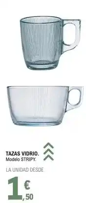 E.Leclerc Tazas vidrio oferta