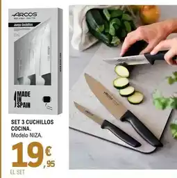 E.Leclerc Arcos - set 3 cuchillos cocina oferta