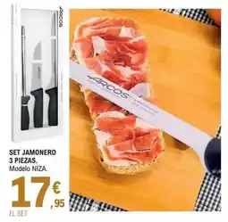 E.Leclerc Arcos - set jamonero 3 piezas oferta