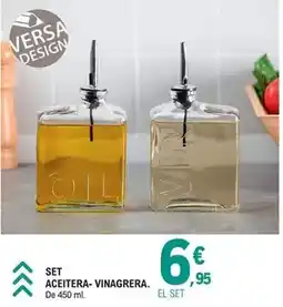E.Leclerc Versa design - set aceitera-vinagrera oferta