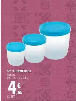 E.Leclerc Set 3 herméticos oferta