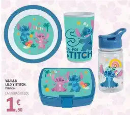 E.Leclerc Vajilla lilo y stitch oferta
