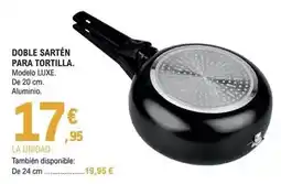 E.Leclerc Luxe - doble sartén para tortilla oferta