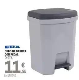 E.Leclerc Eda - cubo de basura con pedal oferta