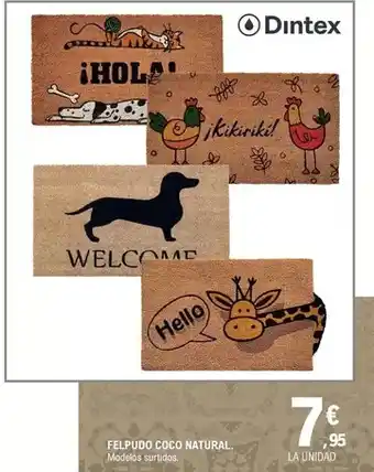 Dintex - felpudo coco natural