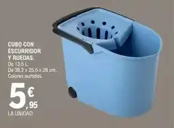 E.Leclerc Cubo con escurridor y ruedas oferta