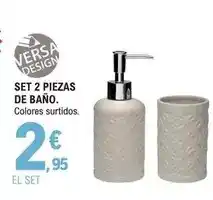 E.Leclerc Versa design - set 2 piezas de baño oferta