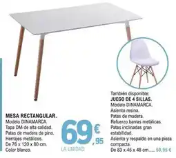 E.Leclerc Mesa rectangular oferta