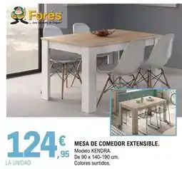 E.Leclerc Forés - mesa de comedor extensible oferta
