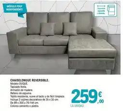 E.Leclerc Chaiselongue reversible oferta