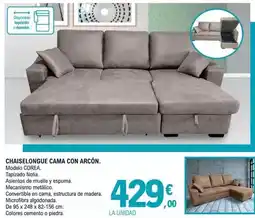 E.Leclerc Chaiselongue cama con arcón oferta