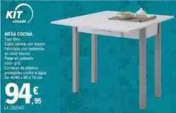E.Leclerc Kit closet - mesa cocina oferta