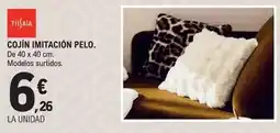 E.Leclerc Tissaia - cojin imitación pelo oferta