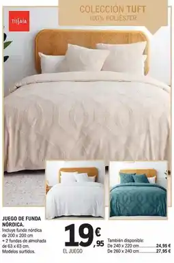 E.Leclerc Tissaia - juego de funda nordica oferta